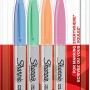 Sharpie Fibre Tip Ανεξίτηλοι Μαρκαδόροι Πολύχρωμοι 4τμχ