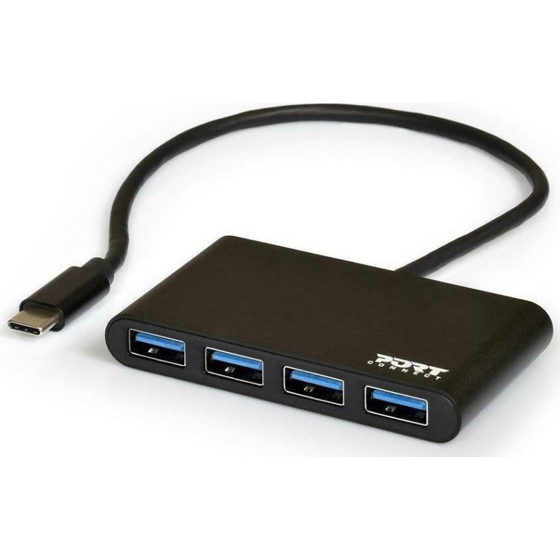 Port Designs USB 3.0 Hub 4 Θυρών με σύνδεση USB-C