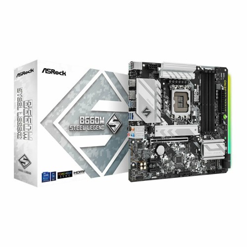 ASRock B660M Steel Legend Motherboard Micro ATX με Intel 1700 Socket ASRock B660M Steel Legend Motherboard Micro ATX με Intel 1700 Socket