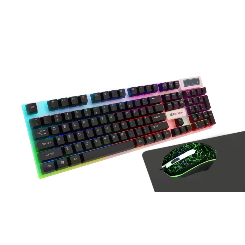 VAKOSS GAMING SET 3in1 KEYBOARD + MOUSE + MOUSE PAD VAKOSS KS-2454