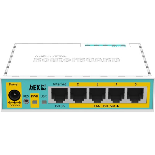 MikroTik hEX PoE lite RB750UPr2 Router με 5 Θύρες Ethernet MikroTik hEX PoE lite RB750UPr2 Router με 5 Θύρες Ethernet