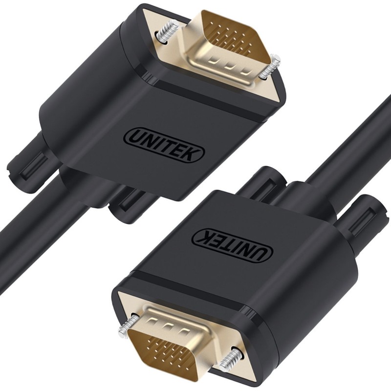 Unitek Cable VGA male - VGA male Μαύρο 1m (Y-C511G)