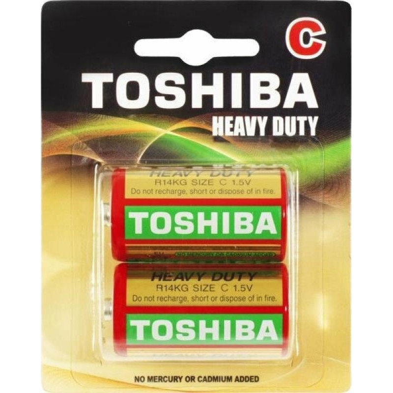 Toshiba Heavy Duty Μπαταρίες Zinc C 1.5V 2τμχ