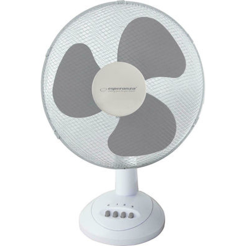 Esperanza Επιτραπέζιος Ανεμιστήρας 40W Διαμέτρου 30cm Grey/White