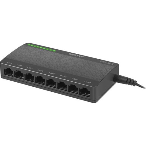Lanberg DSP1-1008 Unmanaged L2 Switch με 8 Θύρες Gigabit (1Gbps) Ethernet