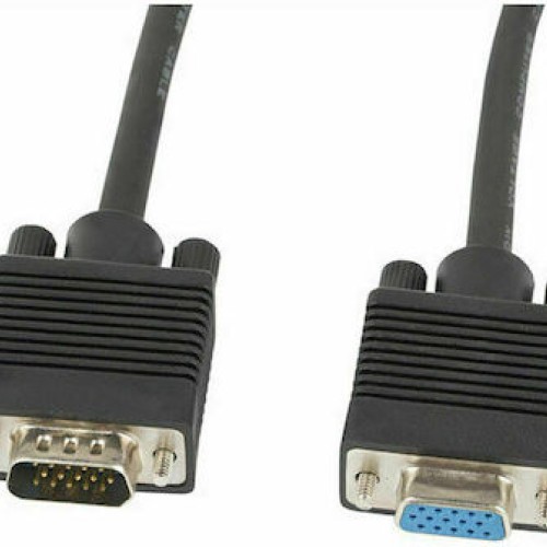 Lanberg Cable VGA male - VGA female 5m (CA-VGAC-10CC-0050-B+)