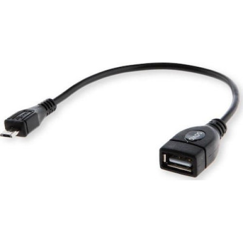 Savio Μετατροπέας micro USB male σε USB-A female (CL-59)