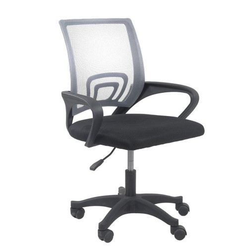 Καρέκλα Γραφείου με Μπράτσα Moris Γκρι / Μαύρο Topeshop Καρέκλα Γραφείου με Μπράτσα Moris Γκρι / Μαύρο Topeshop