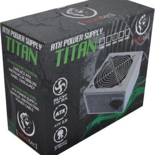 Rebeltec Titan 500W Μαύρο Τροφοδοτικό Υπολογιστή Semi Modular Rebeltec Titan 500W Μαύρο Τροφοδοτικό Υπολογιστή Semi Modular