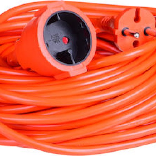 Μπαλαντέζα Προέκταση Καλωδίου με Μήκος 20m Διατομής 2x1mm² Πορτοκαλί