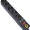 Orvaldi ORV-5 Πολύπριζο Ασφαλείας 5 Θέσεων με 2 USB-A, Διακόπτη και Καλώδιο 1.5m