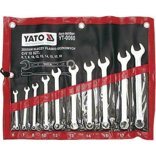 Yato Σετ Γερμανοπολύγωνα με Mέγεθος από 6mm έως 19mm 10τμχ