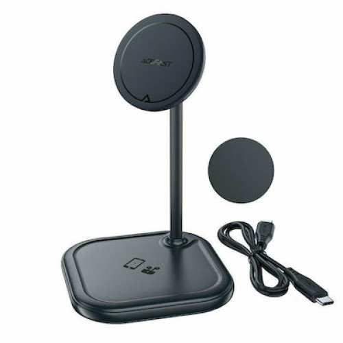 Acefast Ασύρματος Φορτιστής (Qi Pad) 15W Γκρι (E6) Acefast Ασύρματος Φορτιστής (Qi Pad) 15W Γκρι (E6)