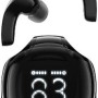 Acefast T9 Crystal (Air) In-ear Bluetooth Handsfree Ακουστικά με Θήκη Φόρτισης Obsidian Black