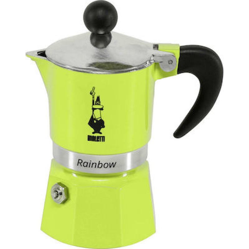 Bialetti Rainbow Μπρίκι Espresso 1cups Πράσινο