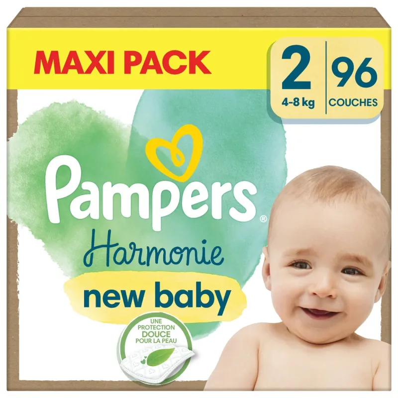 Πάνες Pampers Harmonie New baby Monthly Pack Νο2 (4-8kg) 96τεμ