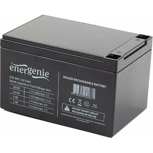 Energenie Μπαταρία UPS BAT-12V12AH με Χωρητικότητα 12Ah και Τάση 12V Energenie Μπαταρία UPS BAT-12V12AH με Χωρητικότητα 12Ah και Τάση 12V