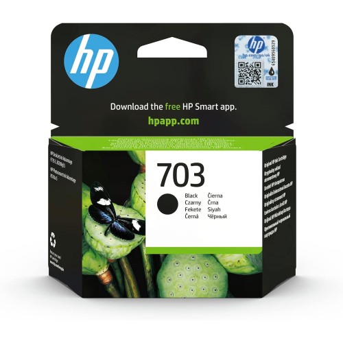 HP 703 Black Original Ink Advantage Ink Cartridge Black HP 703 Black Original Ink Advantage Ink Cartridge Black