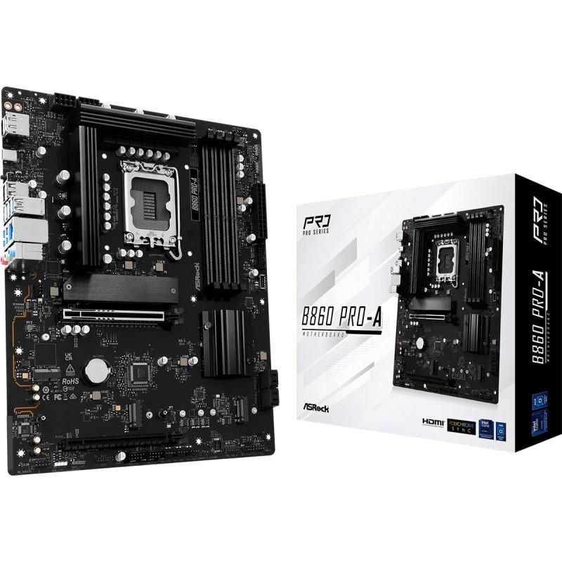 Asrock B860 Pro-A Intel B860 LGA 1851 (Socket V1) ATX Asrock B860 Pro-A Intel B860 LGA 1851 (Socket V1) ATX
