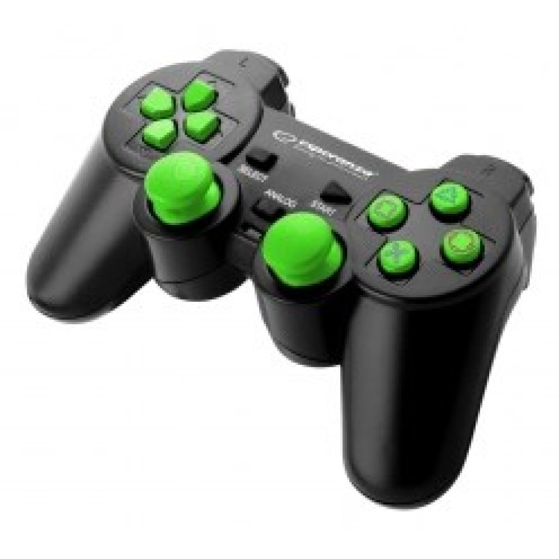 Esperanza EGG107G Gaming Controller Gamepad PC,Playstation 3 Analogue / Digital USB 2.0 Black/Green Esperanza EGG107G Gaming Controller Gamepad PC,Playstation 3 Analogue / Digital USB 2.0 Black/Green