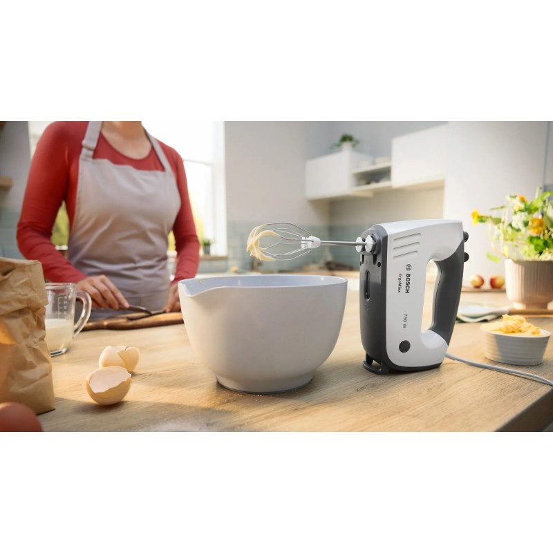 Bosch MFQ37490 mixer Hand mixer 750 W Grey, White