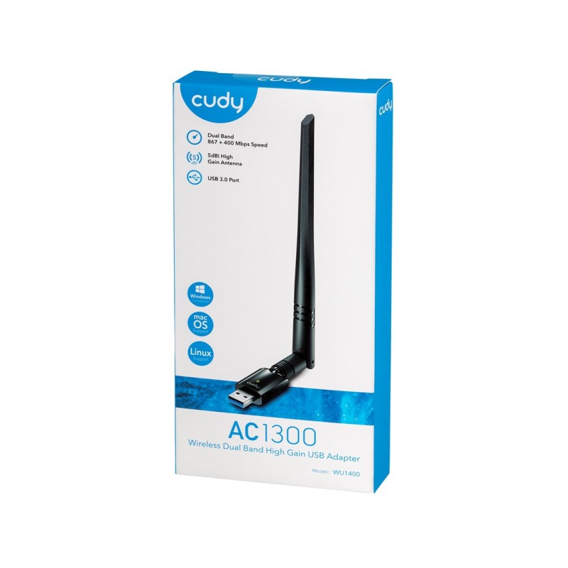Cudy WU1400 network card WLAN 867 Mbit/s Cudy WU1400 network card WLAN 867 Mbit/s