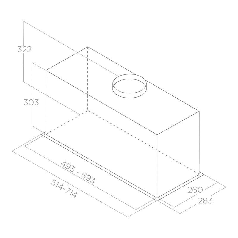 Elica LANE IX/A/52 Built-in Stainless steel 550 m³/h B Elica LANE IX/A/52 Built-in Stainless steel 550 m³/h B