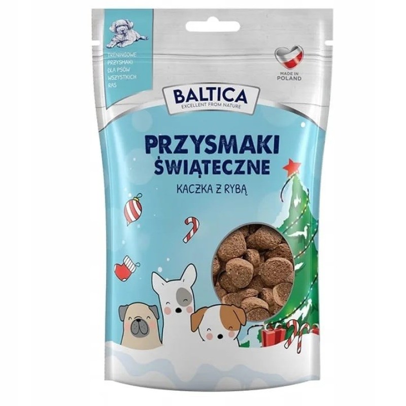 BALTICA Christmas treats Duck with fish - dog treat - 100g