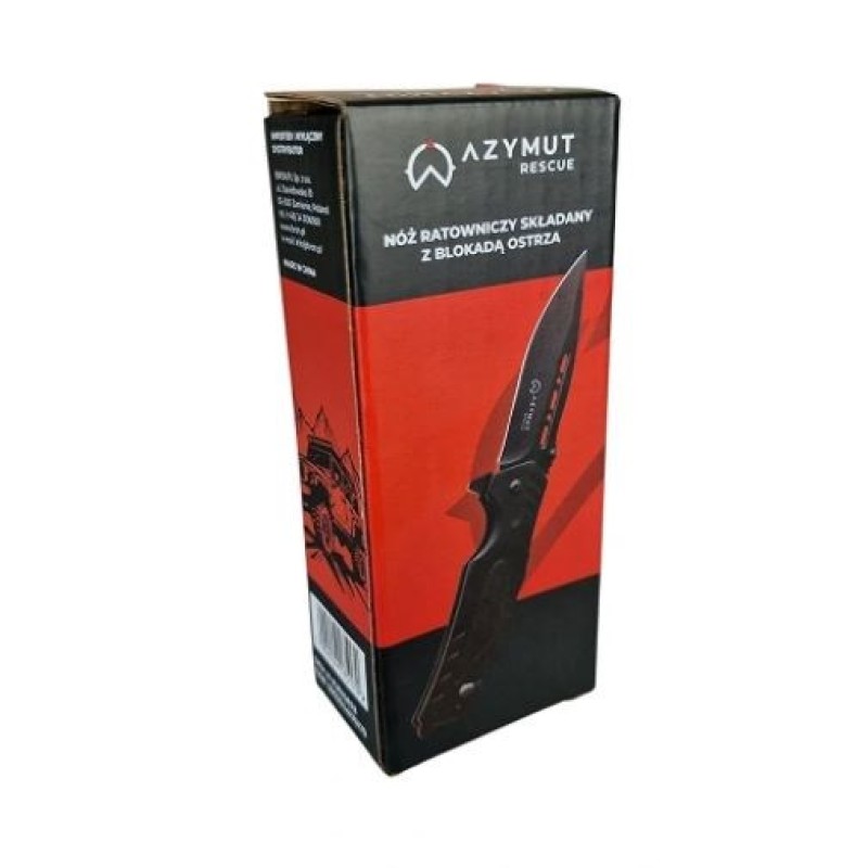 AZYMUT Rescue knife +belt cutter +glass breaker +case AZYMUT Rescue knife +belt cutter +glass breaker +case