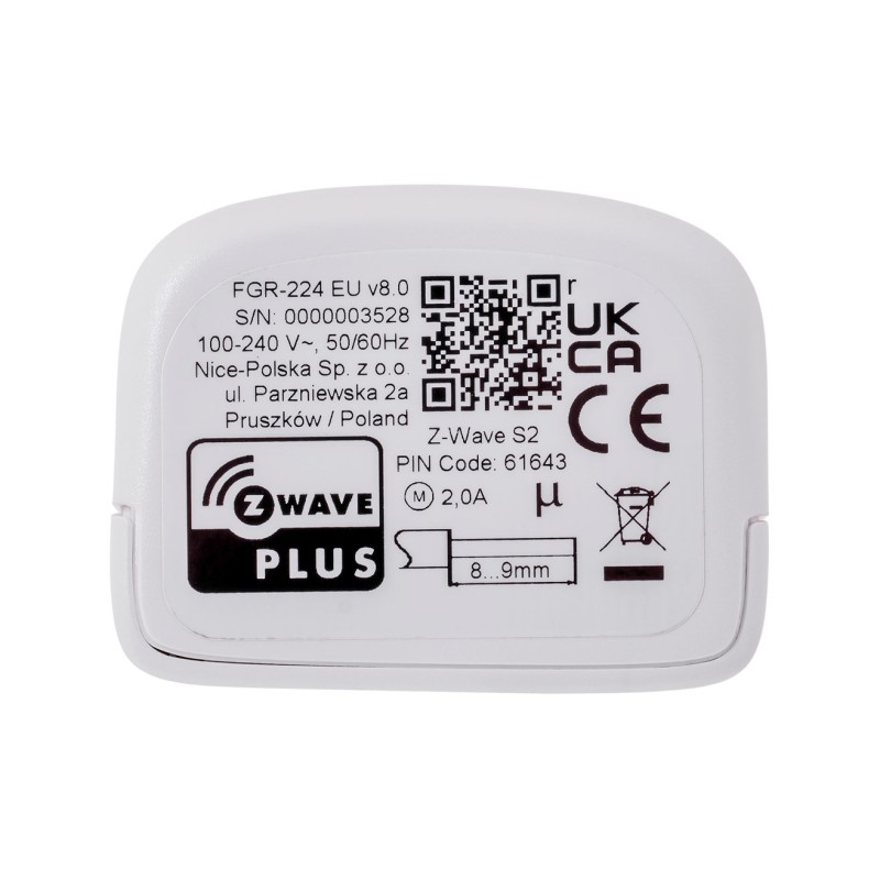 Fibaro FGR-224 blind/shutter accessory Shutter control Fibaro FGR-224 blind/shutter accessory Shutter control