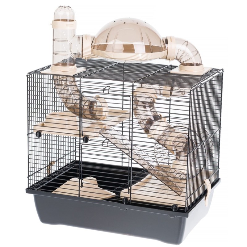 INTER-ZOO Rocky + Terrace beige - cage for a hamster