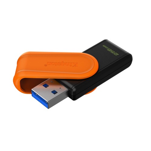 Kingston Technology DataTraveler 256GB Portable USB 3.2 Gen 1 Exodia S (Black/Orange)