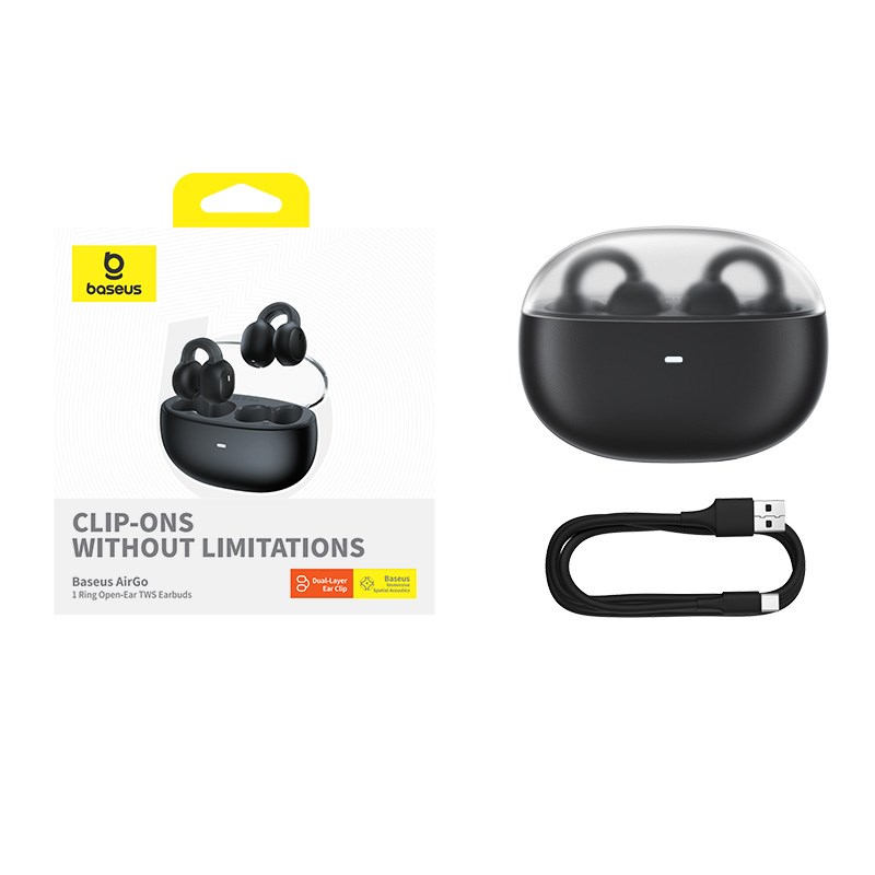 Baseus AirGo 1 Ring Headset True Wireless Stereo (TWS) In-ear Calls/Music Bluetooth Black Baseus AirGo 1 Ring Headset True Wireless Stereo (TWS) In-ear Calls/Music Bluetooth Black