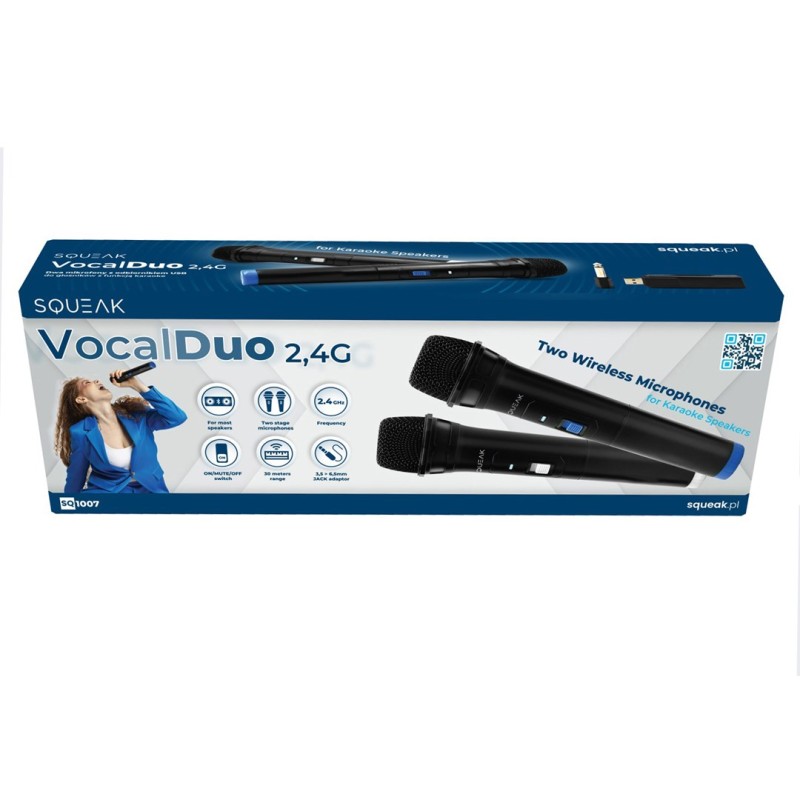 KARAOKE MICROPHONES SET VOCALDUO 2,4G SQ1007 KARAOKE MICROPHONES SET VOCALDUO 2,4G SQ1007
