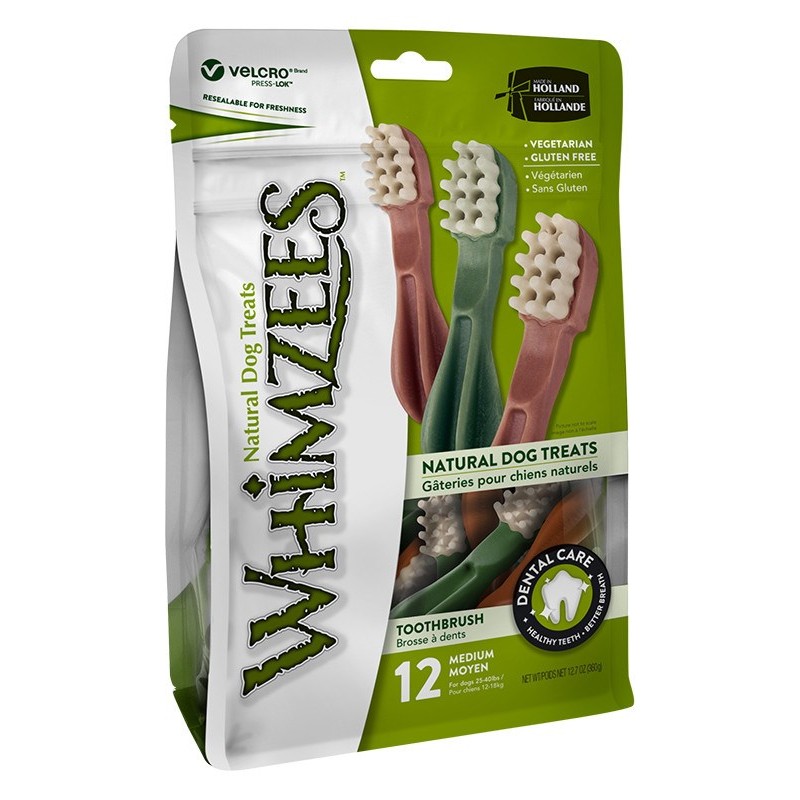 WHIMZEES Dog Chew Toothbrush M - 12 pcs. WHIMZEES Dog Chew Toothbrush M - 12 pcs.