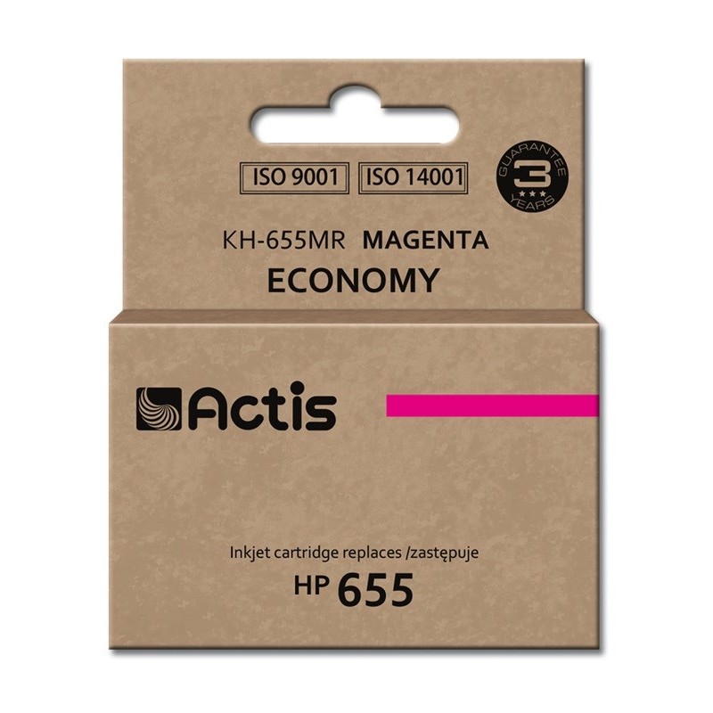 Actis KH-655MR ink (replacement for HP 655 CZ111AE; Standard; 12 ml; magenta)