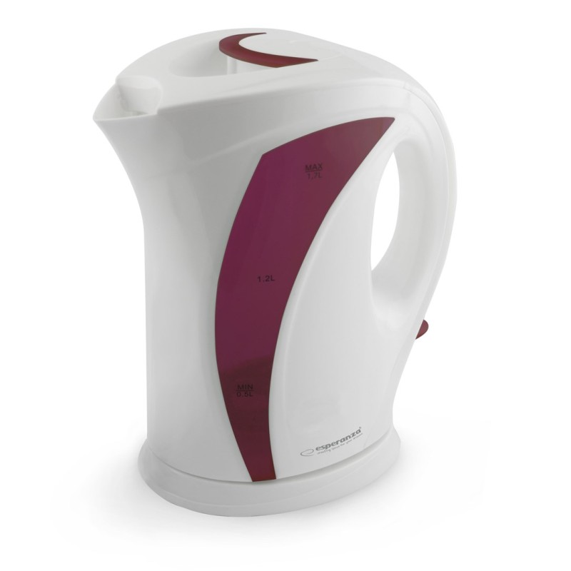 Esperanza EKK018R Electric kettle 1.7 L, White / Red