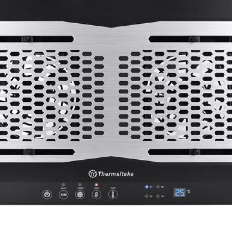 Thermaltake CL-N002-PL12BL-A laptop cooling pad 1300 RPM Aluminium, Black Thermaltake CL-N002-PL12BL-A laptop cooling pad 1300 RPM Aluminium, Black