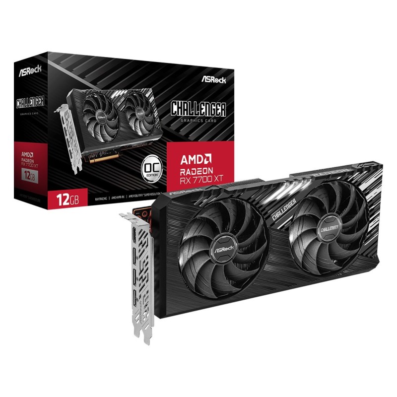 ASRock Radeon RX 7700 XT Challenger 12GB OC graphics card ASRock Radeon RX 7700 XT Challenger 12GB OC graphics card