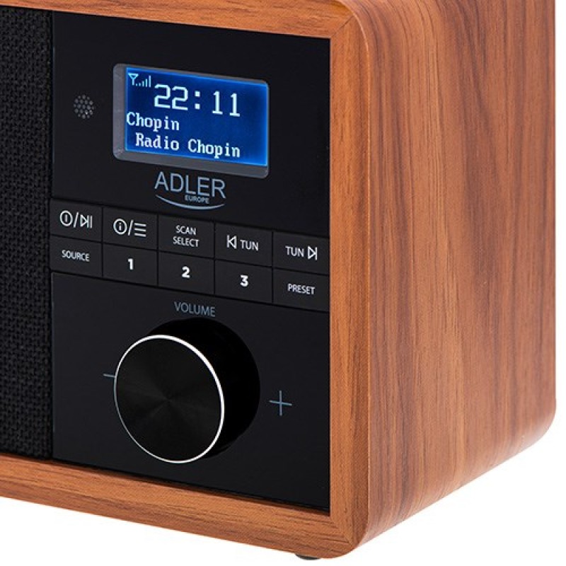 Adler AD 1184 radio Portable Digital Black, Wood Adler AD 1184 radio Portable Digital Black, Wood