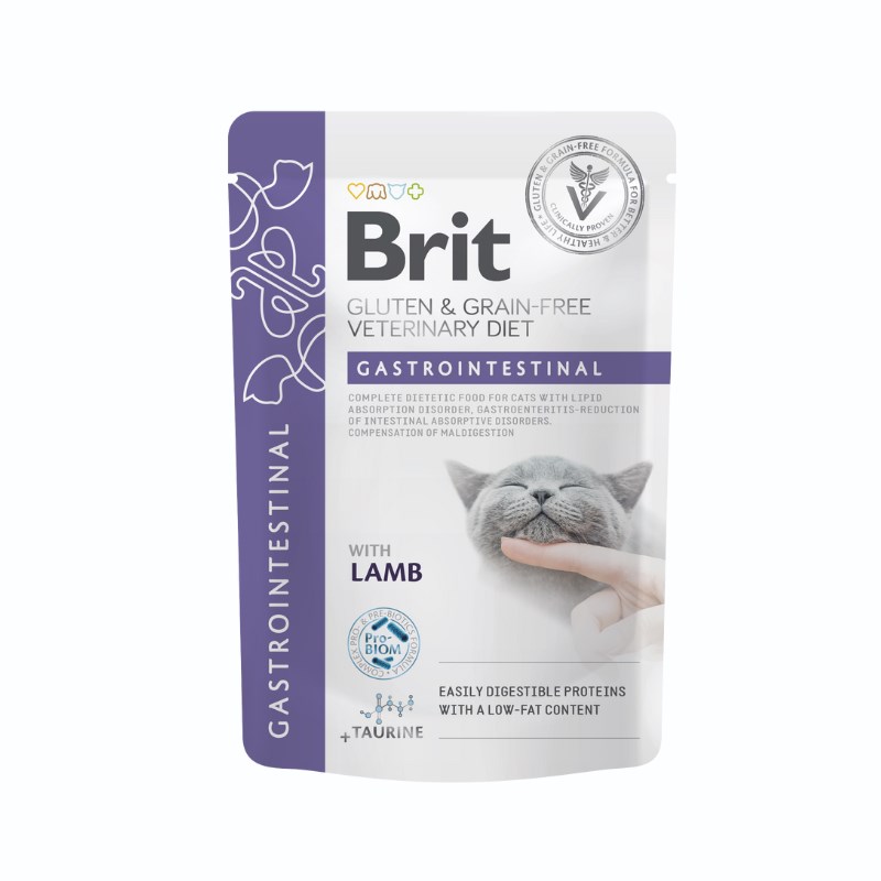 BRIT Veterinary Gastrointestinal Lamb - wet cat food - 12x85g