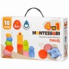 TULLO Sensory blocks – Montessori educational set, 18 pieces TULLO Sensory blocks – Montessori educational set, 18 pieces