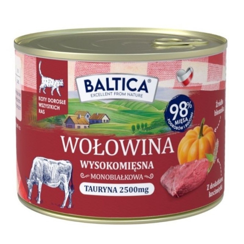 BALTICA Smaki regionów Beef with liver - wet cat food - 185g BALTICA Smaki regionów Beef with liver - wet cat food - 185g