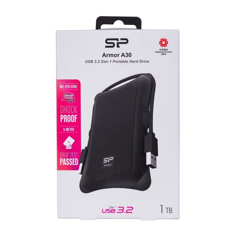 Silicon Power Armor A30 external hard drive 1 TB Black Silicon Power Armor A30 external hard drive 1 TB Black