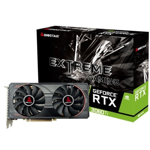BIOSTAR GeForce RTX 3060 Ti 8GB Graphics Card (N3606TM82) BIOSTAR GeForce RTX 3060 Ti 8GB Graphics Card (N3606TM82)