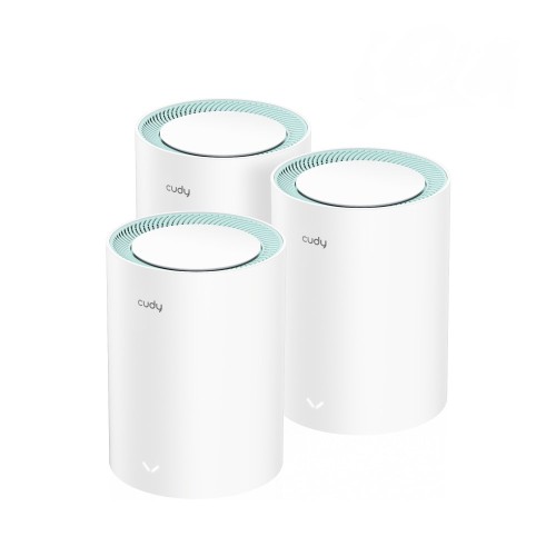 Cudy M1300 3-PACK mesh wi-fi system Dual-band (2.4 GHz / 5 GHz) Wi-Fi 5 (802.11ac) White 1 Internal Cudy M1300 3-PACK mesh wi-fi system Dual-band (2.4 GHz / 5 GHz) Wi-Fi 5 (802.11ac) White 1 Internal