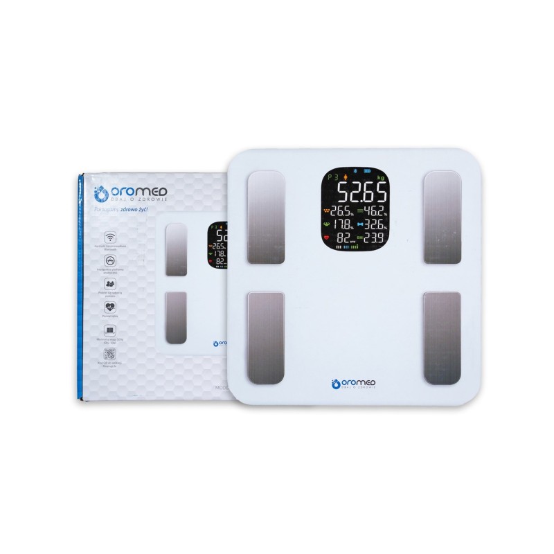 Waga łazienkowa ORO BLUETOOTH SMART WHITE OROMED Waga łazienkowa ORO BLUETOOTH SMART WHITE OROMED