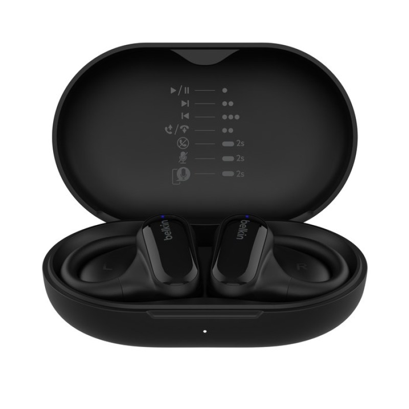 Belkin SoundForm ClearFit Headset True Wireless Stereo (TWS) Ear-hook Calls/Music/Sport/Everyday Bluetooth Black Belkin SoundForm ClearFit Headset True Wireless Stereo (TWS) Ear-hook Calls/Music/Sport/Everyday Bluetooth Black
