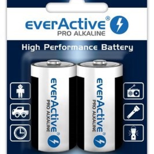 Alkaline batteries everActive Pro Alkaline LR14 C - blister card - 2 pieces Alkaline batteries everActive Pro Alkaline LR14 C - blister card - 2 pieces