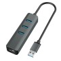 UNITEK HUB USB-C 2X USB-C 2X USB-A 5GBPS ALU